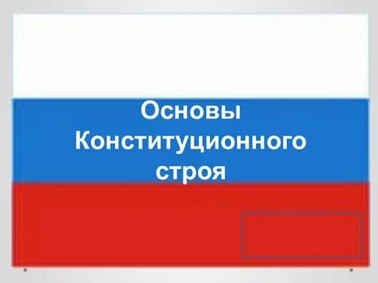 Конституционный строй понятие основы система