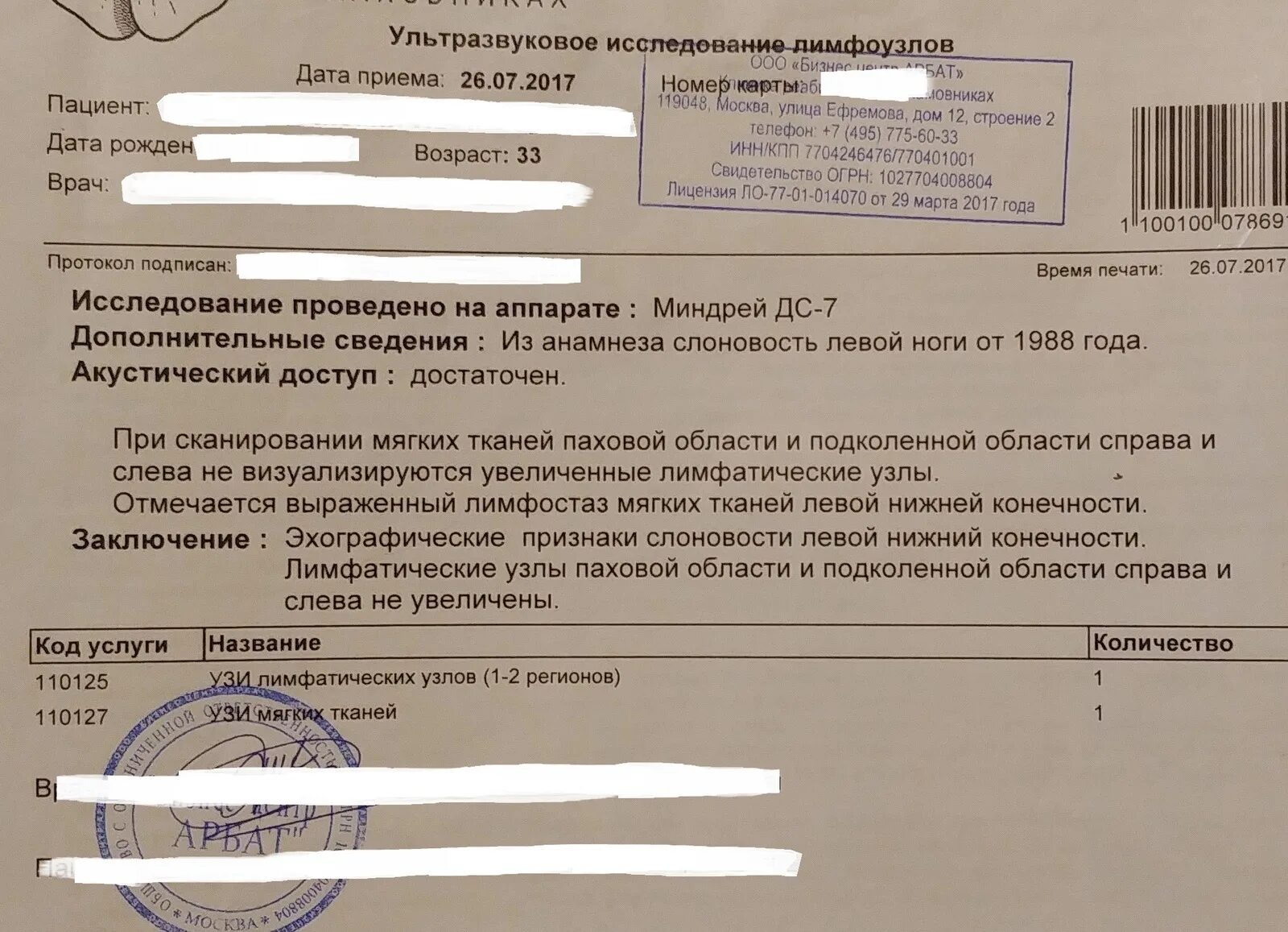 Лимфедема код мкб