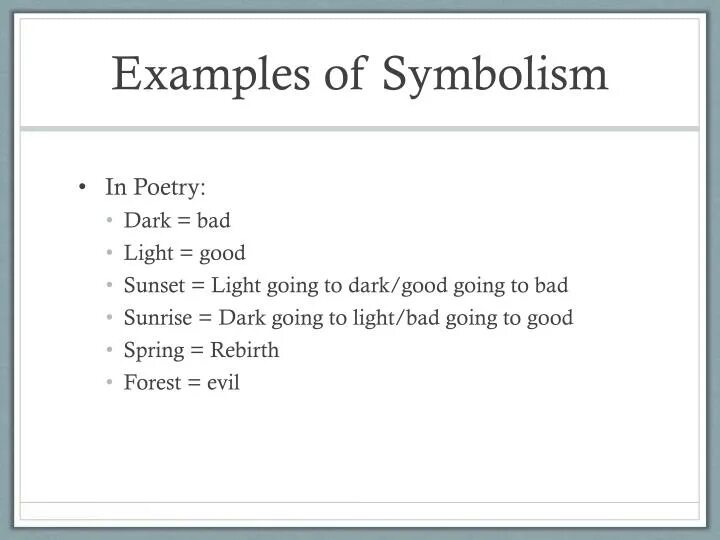 An example is. Symbolism examples. example картинка. symbolism in literature. bad and dark bad4 перевод.