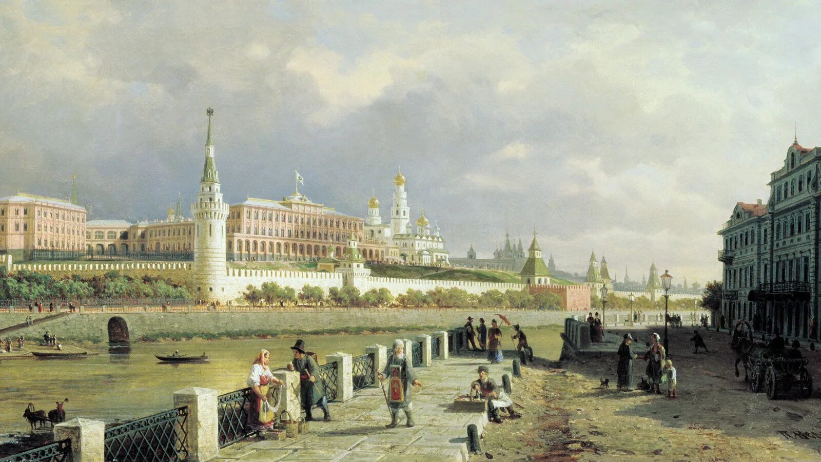 В каком году появился московский. П. Верещагин. Вид Московского Кремля. 1879. Петра Верещагина «вид на Кремль» 1879 года.