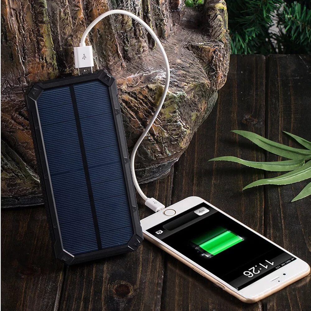 Внешний аккумулятор повер банк Solar Charger. Solar Power Bank 20000 Mah. Solar Charger 35000 Mah. Портативная зарядка для телефона 20000mah на солнечной батарее.