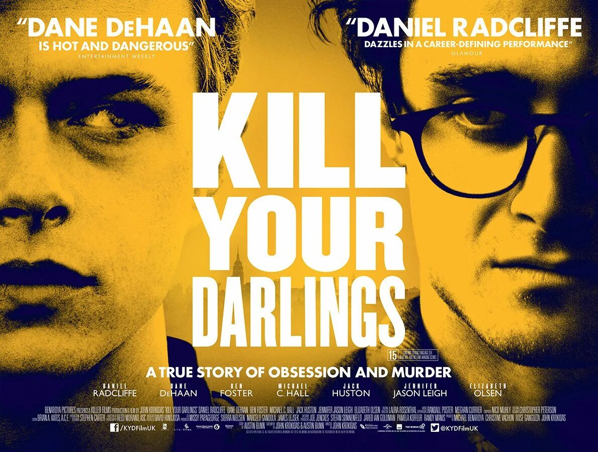 Дэйн ДЕХААН Убей своих любимых. Daniel Radcliffe Kill your Darlings. Уильям Берроуз Убей своих любимых. Kill darling