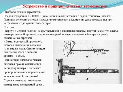 Принцип и устройство термометра