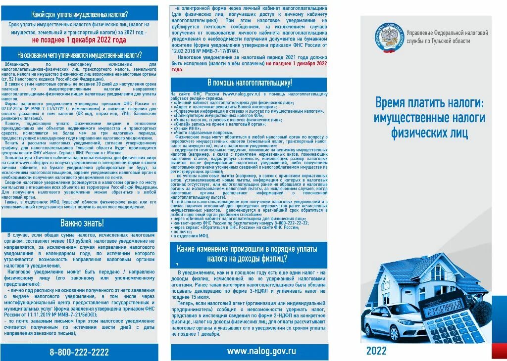 Фнс срок уплаты налогов