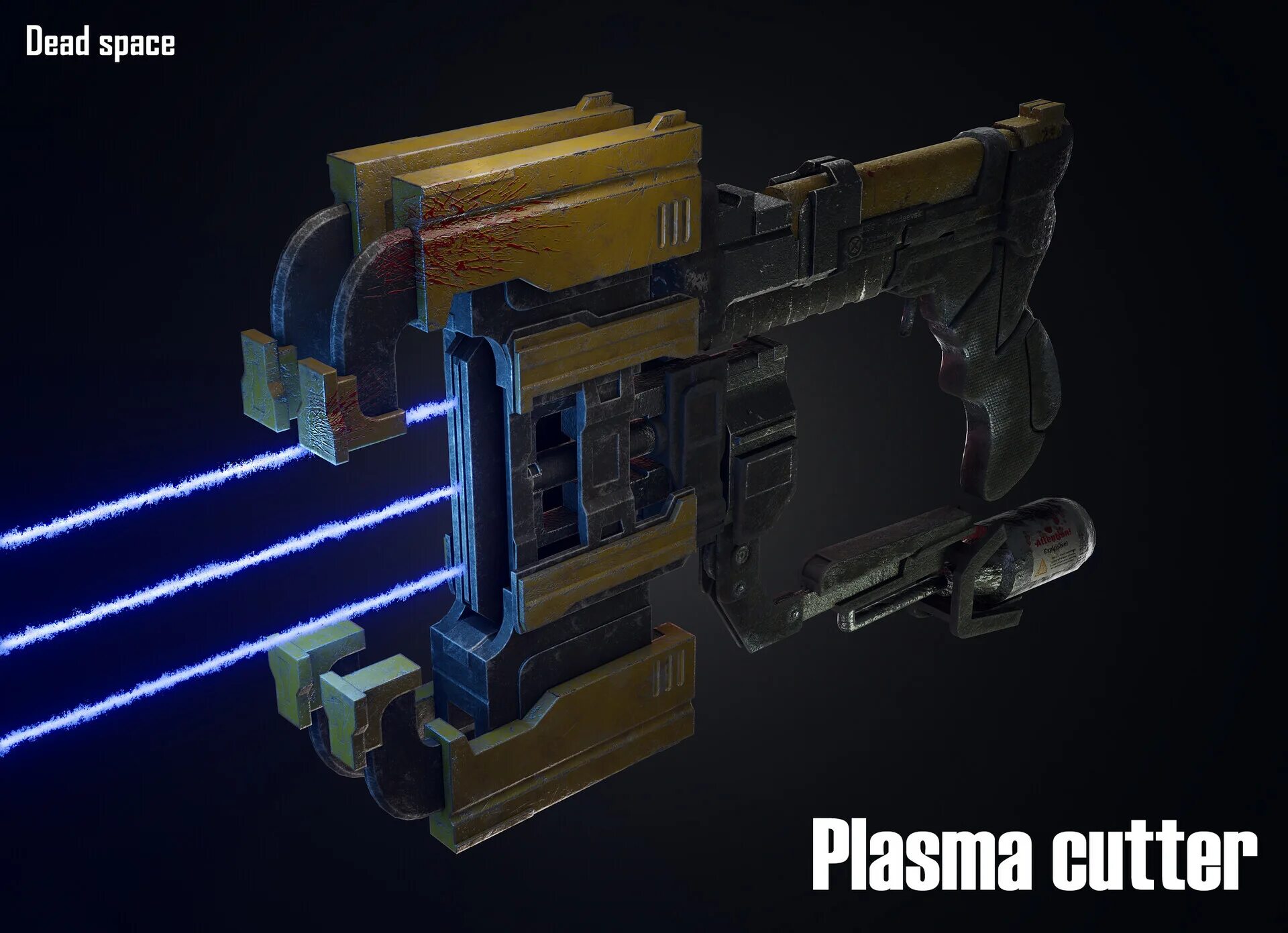 Dead space 1 чертежи ArtStation Pulse Rifle Dead Space
