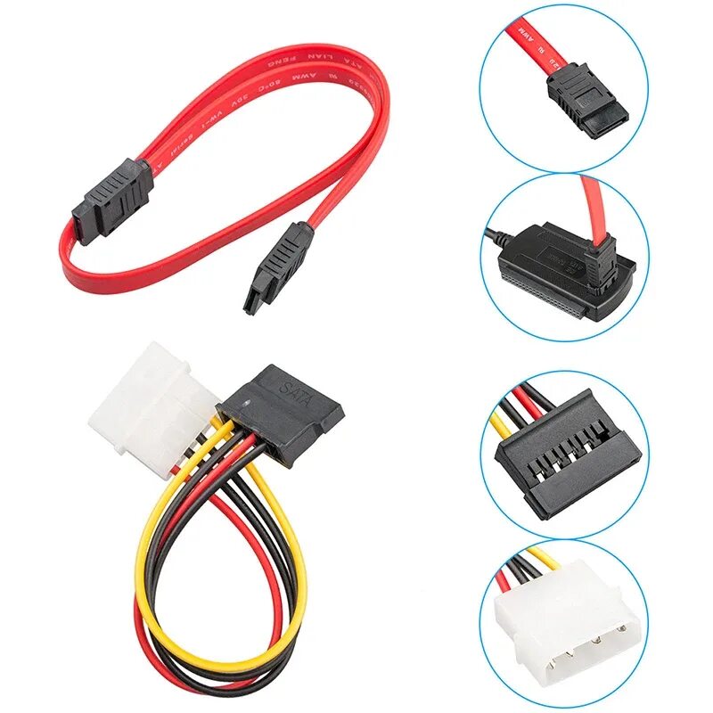 Кабель для жесткого диска компьютера. Адаптер ide 3,5&quot; pata to sata.. переходник sata pata ide drive к usb 2,0. sata кабель для ssd 2.5. переходник sata 2 на sata 3.