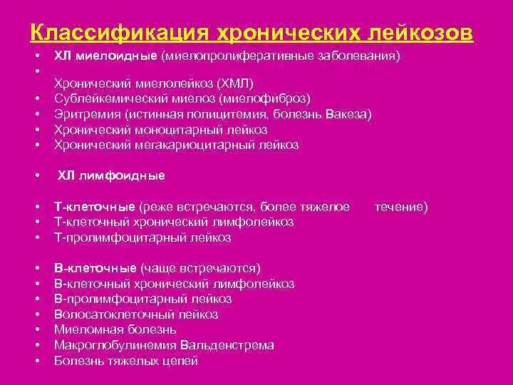 Классификация хронических заболеваний. Хронический лейкоз классификация воз. Лейкоз хронический лейкоз. Классификация воз хронического миелолейкоза. Классификация хронических лейкозов (воз, 1996).