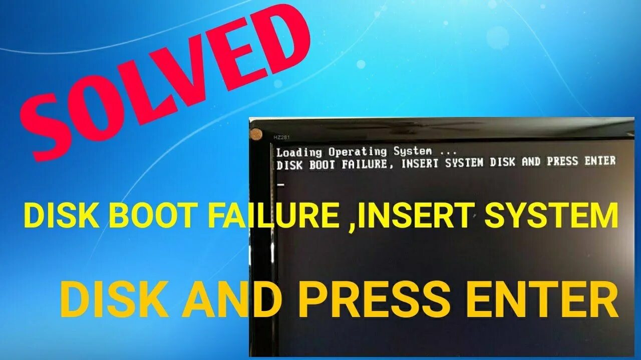 Your system failed