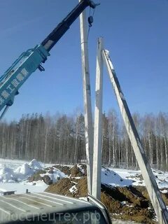 Бетонный столб для электричества