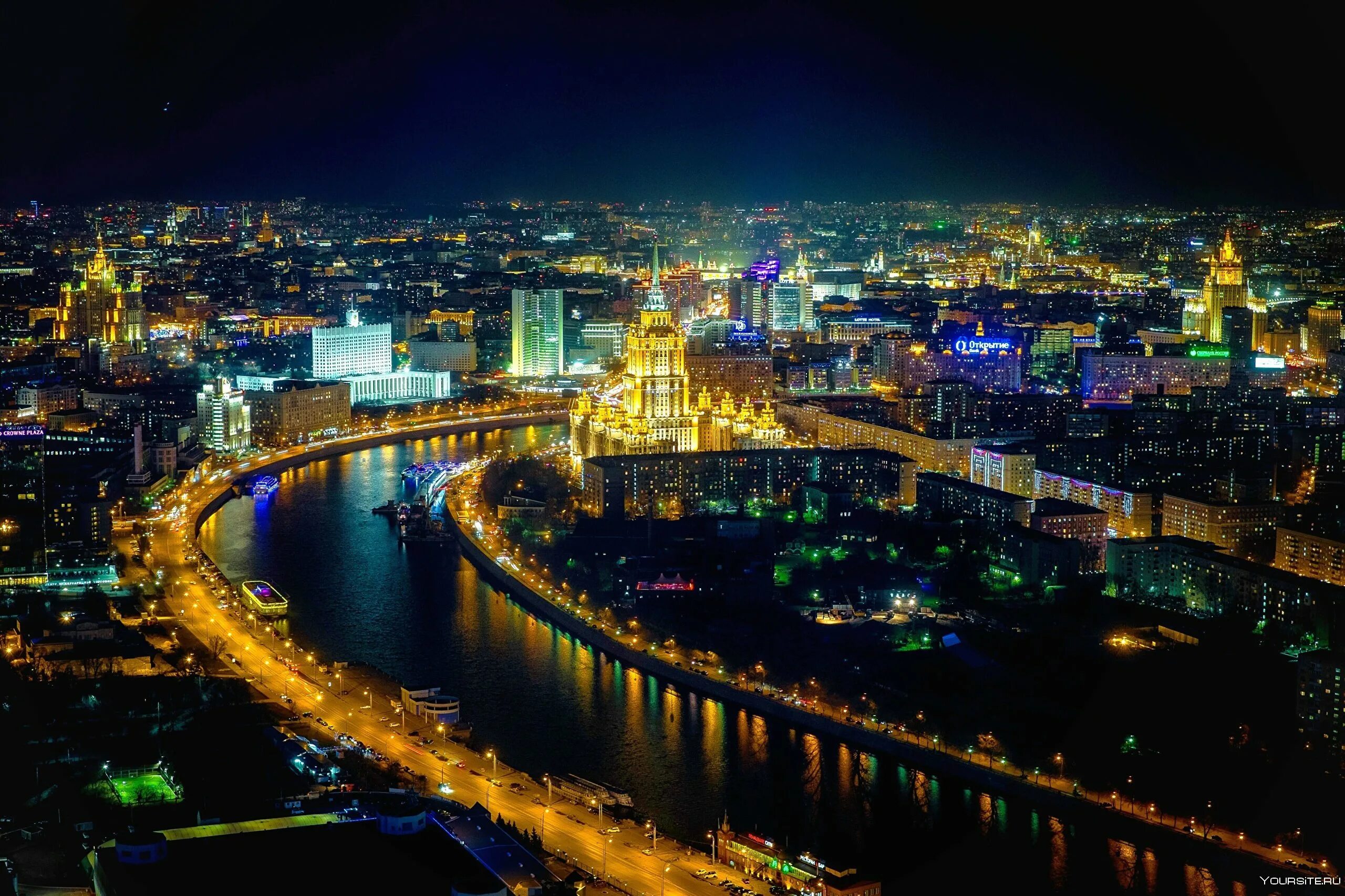 Красивый вид ночью. Москва. Ночная Москва. Ночная Москва 4k. Вид на Москву ночью.
