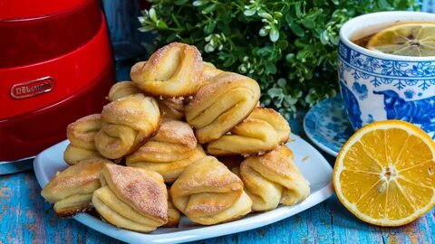 Печенье поцелуйчики с творогом