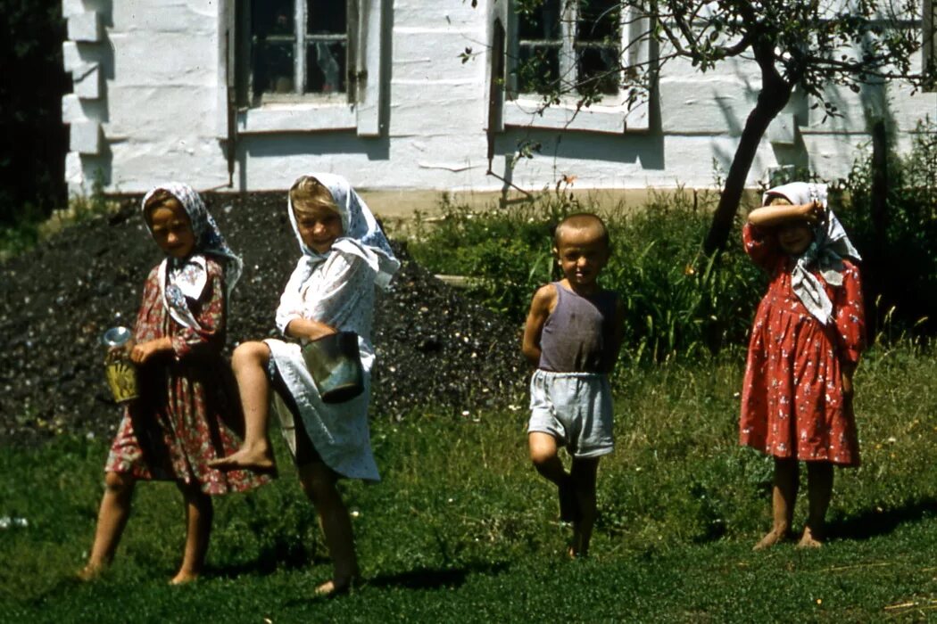 Советская деревня. Советские жители. Советские дети 50-х. Советские фото.