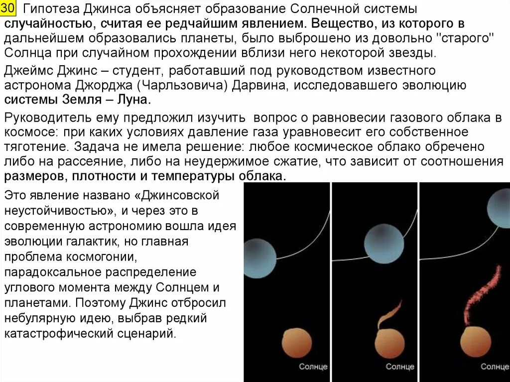 Гипотеза джеймса. Гипотеза Джеймса джинса. Джинс гипотеза происхождения солнечной системы. Гипотеза Джеймса джинса о происхождении солнечной системы. Теория джинса о происхождении солнечной системы.