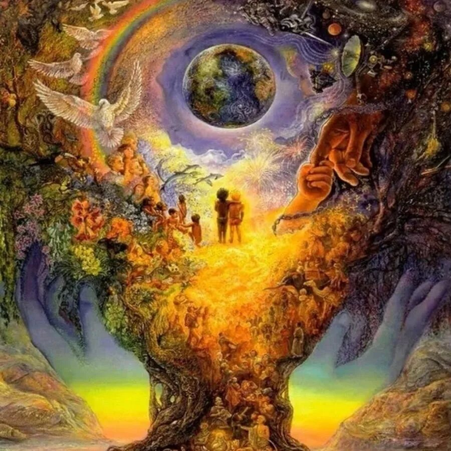 Природа это весь материальный мир. Картины Жозефины Уолл дерево жизни.