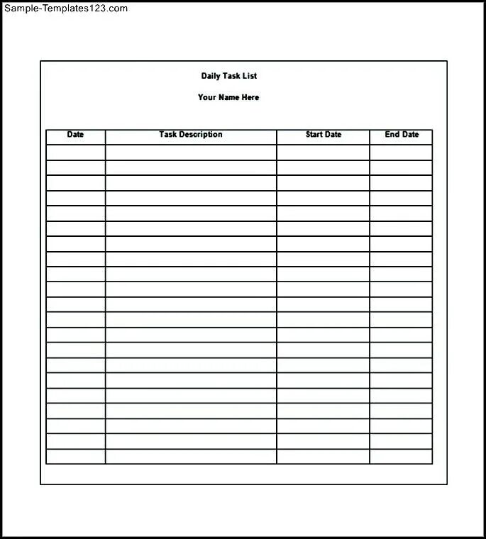 Tasks task template