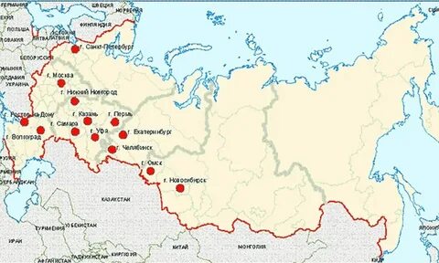 Крупнейшие города восточно европейской