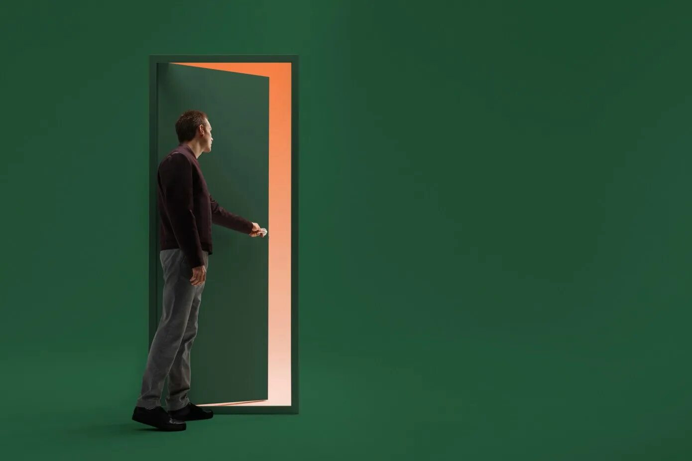 Man open
