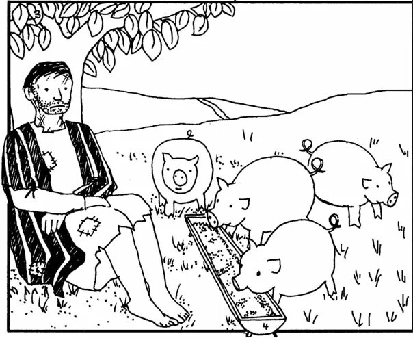 Скачать проект блудный сын 4 класс Prodigal Son Coloring Pages Best Coloring Pages For Kids Sunday school colorin