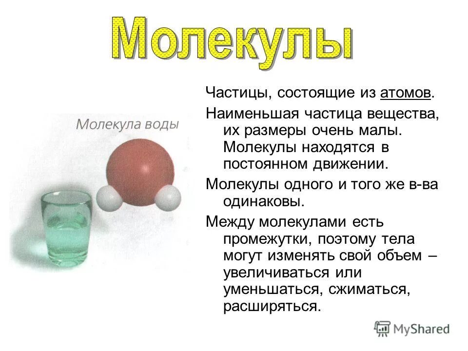 Частицы из которых состоят молекулы. Частицы из которых состоят молекулы