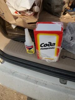 Как клеить с содой