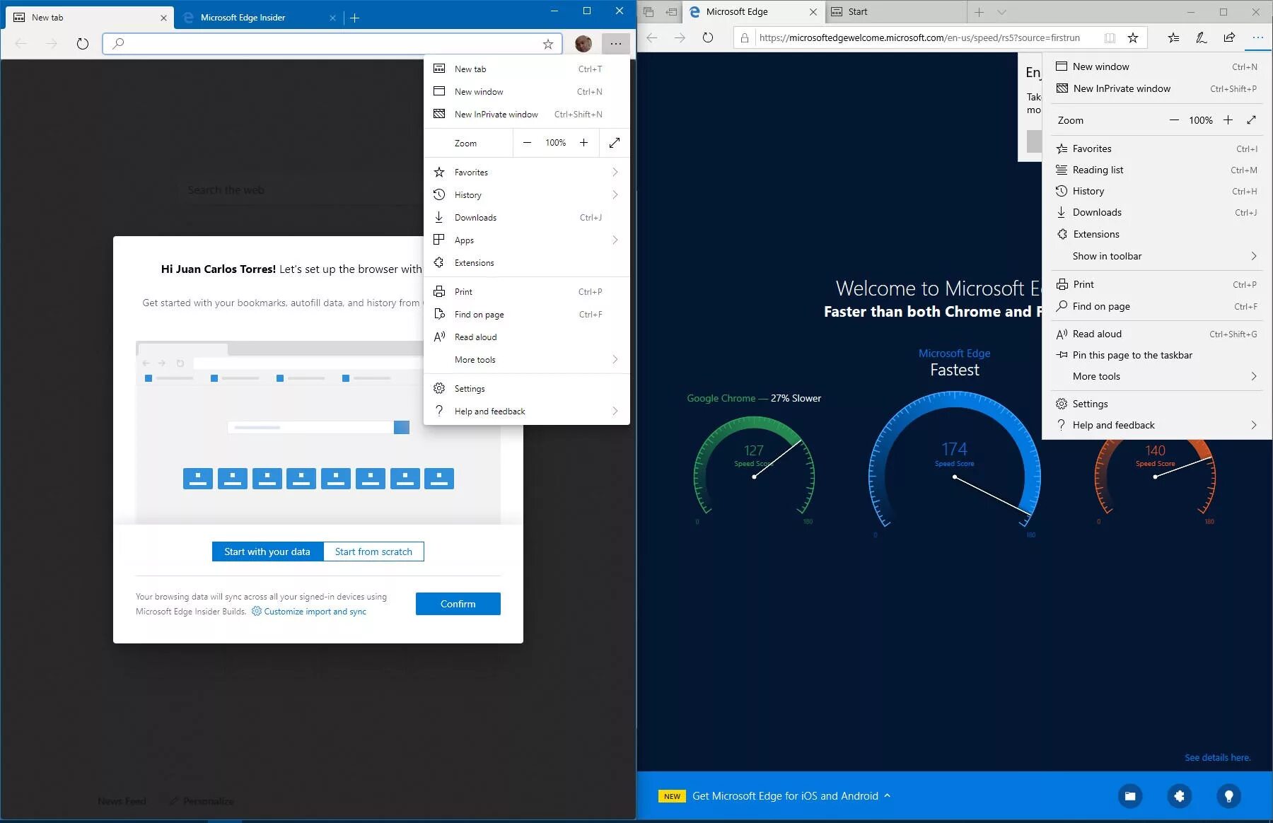 Скорость microsoft edge. Microsoft edge интерфейс. microsoft edge внешний вид. microsoft edge chromium. microsoft edge описание.