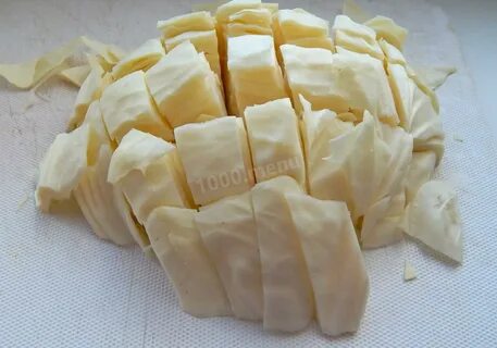 Нарезка капусты шашками