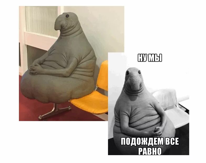 Ждун с надписью