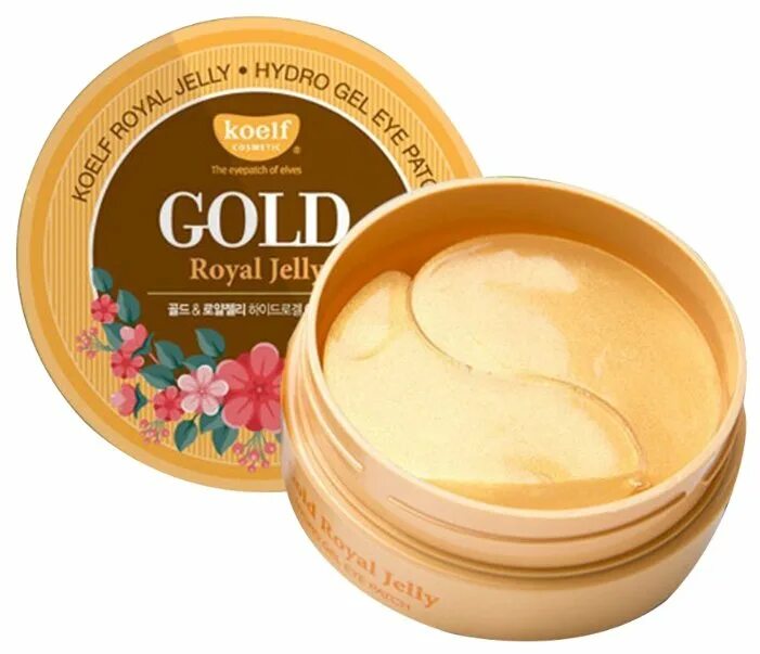 Hydro gel patch. Koelf Gold Royal Jelly патчи гидрогелевые для кожи вокруг глаз (60 патчей в банке). Koelf гидрогелевые патчи для глаз c золотом. Koelf гидрогелевые патчи для век с частицами коллоидного золота и маточным молочком Hydro Gel Gold & Royal Jelly Eye Patch. Koelf золото маска.