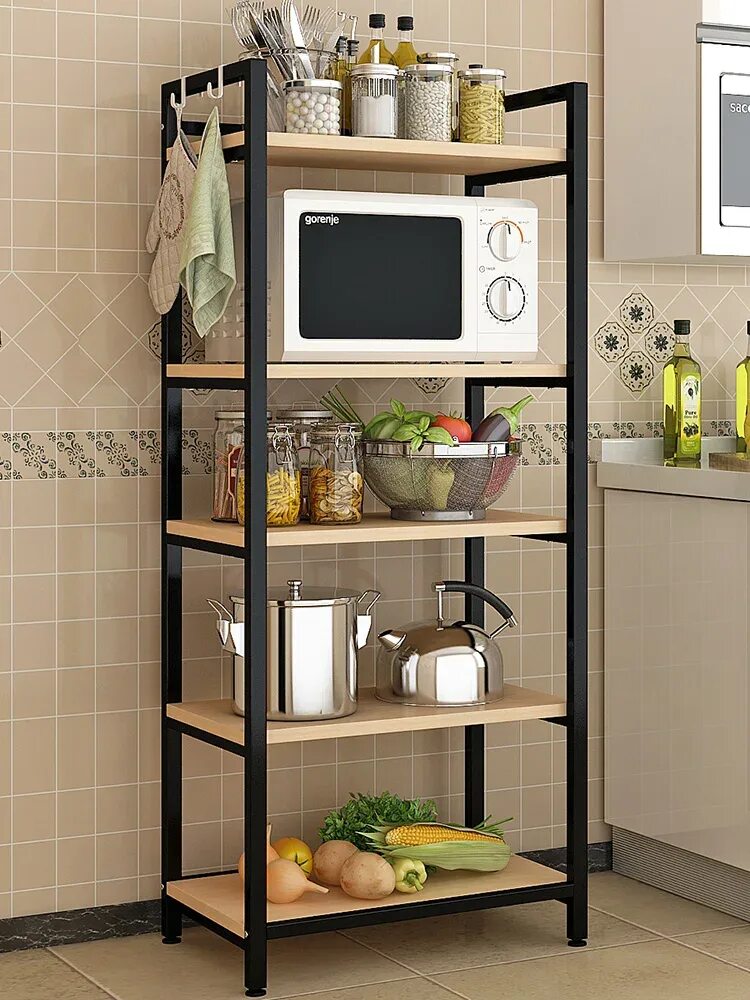 Полка для бытовой техники на кухне. Стеллаж Kitchen Storage Rack. Этажерки для кухни под бытовую технику. Этажерка на кухню для бытовой техники. Кухонный стеллаж для микроволновки.
