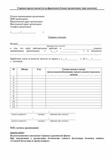 Бланк по форме банка для ипотеки