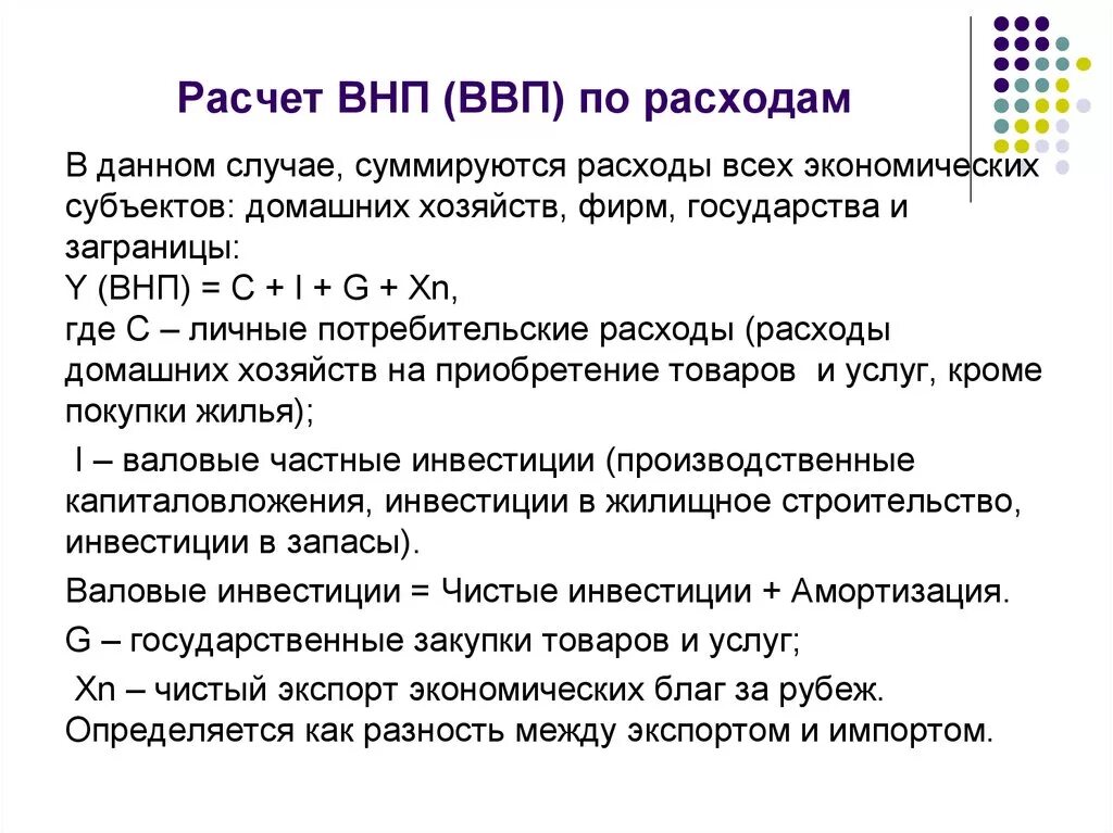 Чистые инвестиции расчет. Расходы домашних хозяйств ВВП. Как рассчитать ВНП по расходам. Валовые инвестиционные расходы формула. Валовые инвестиционные расходы бизнеса.