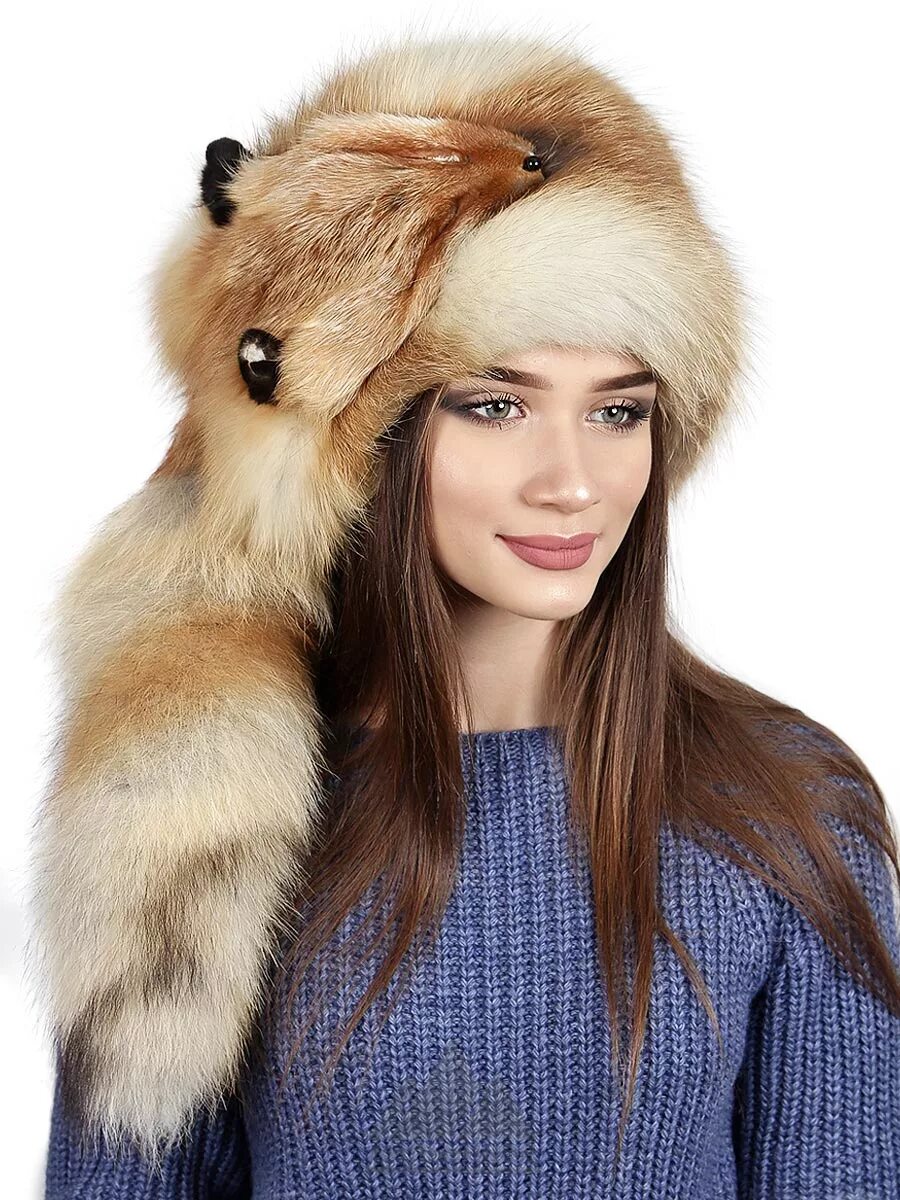 Шапка из лисы. Fox fur hat. Шапка из лисы женская. Шапка из рыжей лисы.