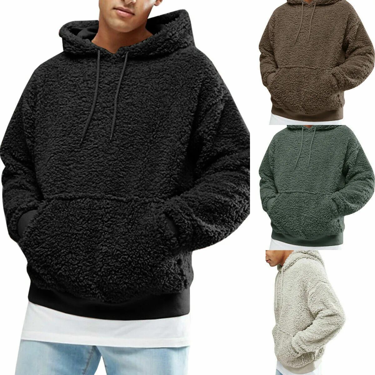 Плюшевые мужчины. Hoodie Sherpa Oversize. Свитер с капюшоном мужской. Мягкое худи мужское. Плюшевая толстовка мужская.