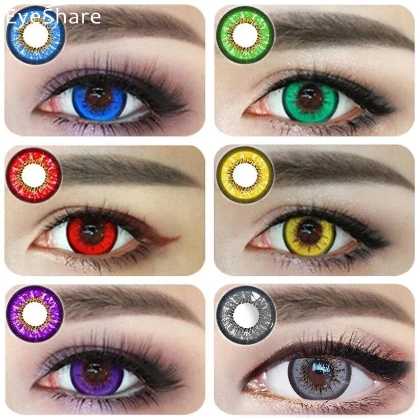 Цветные контактные линзы с диоптриями для карих глаз. Линзы Alex Linza. Необычные линзы. Линзы цветные разноцветные. Купить линзы в омске