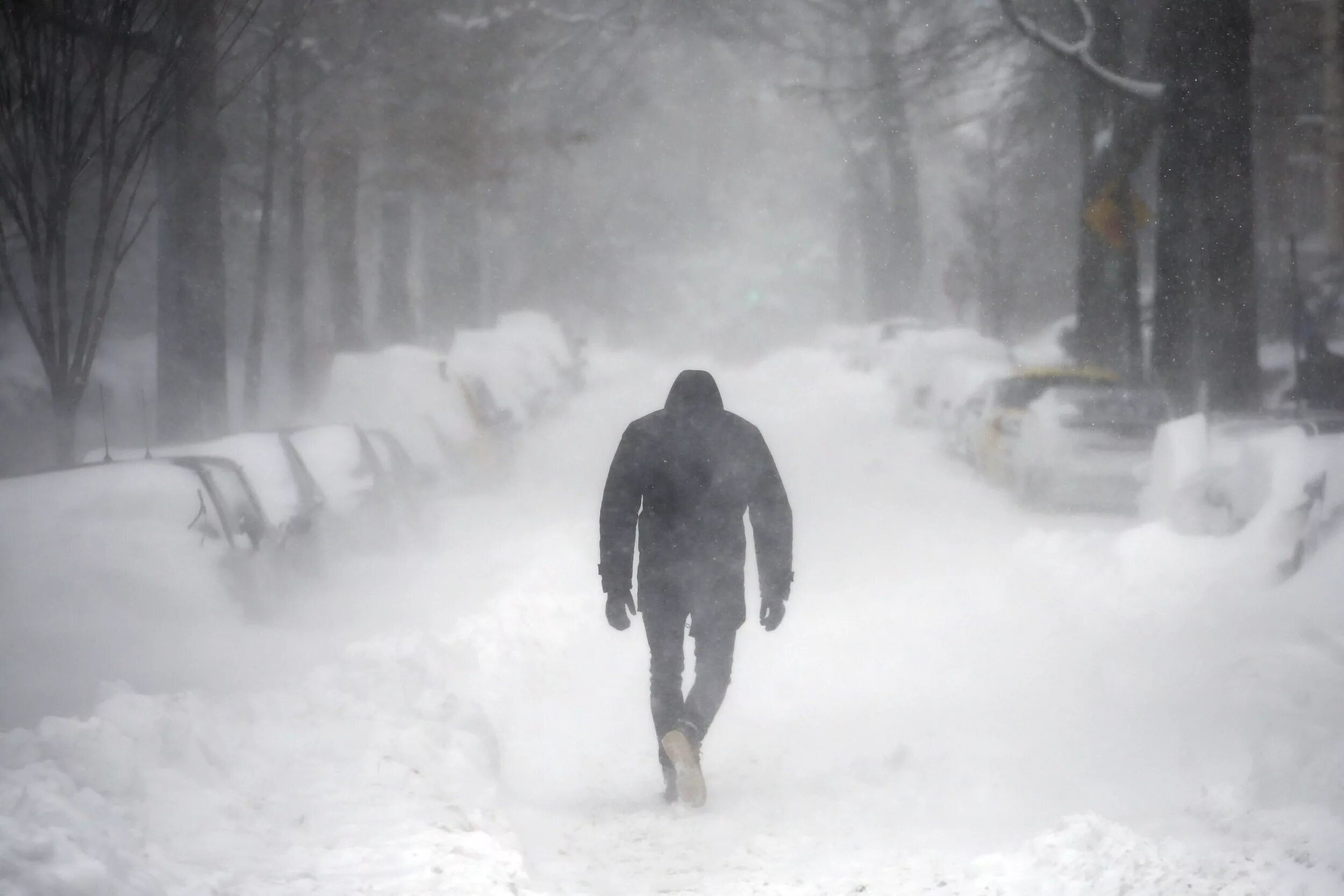 Walking in winter