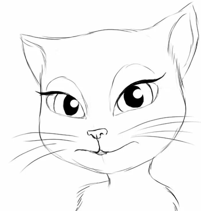 Котик рисунок карандашом. Рисование очень легко. Покажи пожалуйста легкие. Милые рисунки. Покажи пожалуйста легкие.
