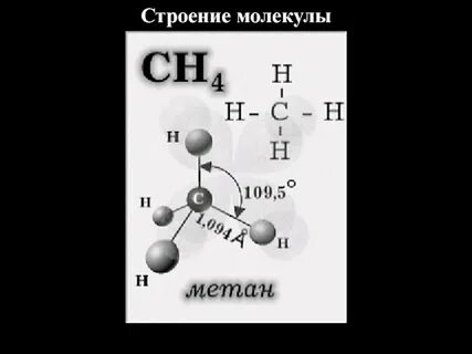 Строение молекулы углеводородов