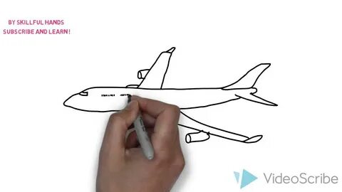 Как нарисовать самолет видео
