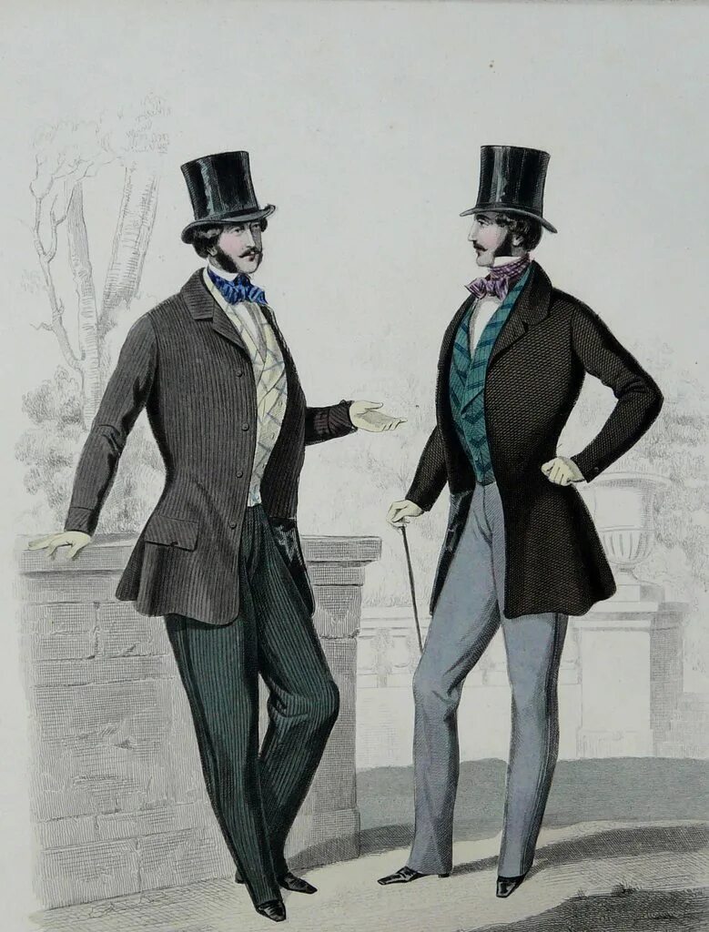 Какой имя носил чопорный придворный краб. Два джентльмена. Мужской костюм 19 века. Джентльмен старинный. Джентльмен 18 века.