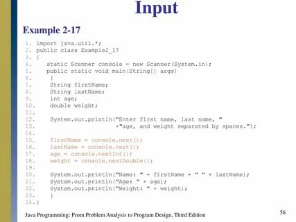 Program example 2