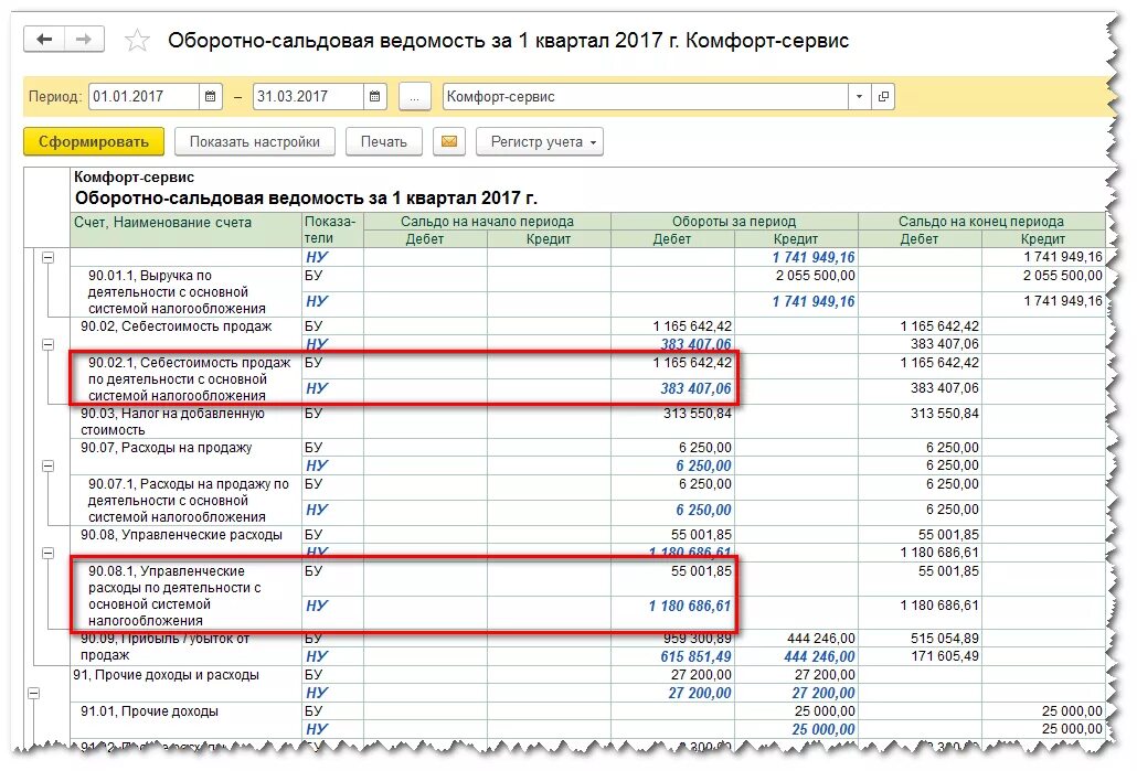 Как считать учет