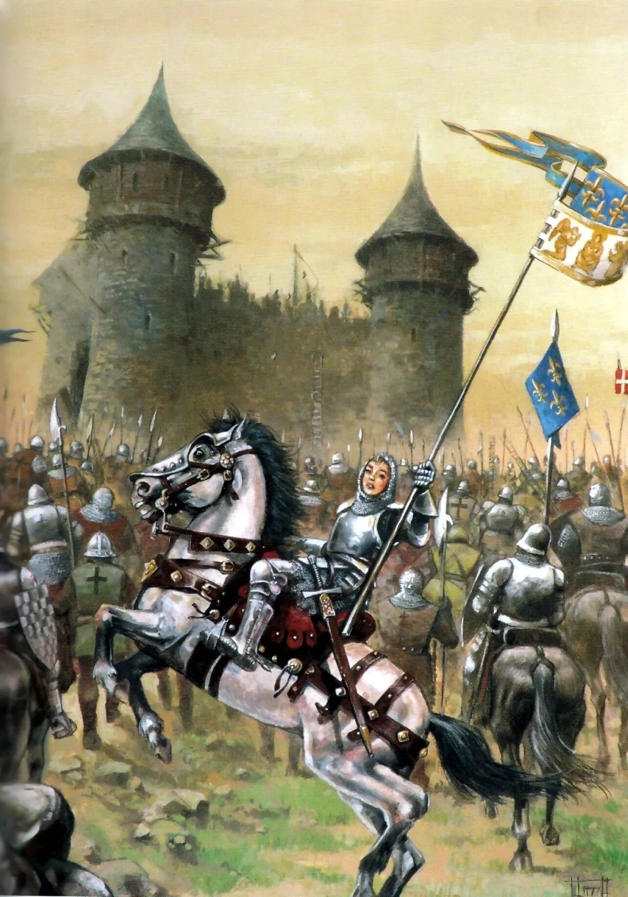 Картинка столетней войны. Битва при Кастийоне 1453 картина.