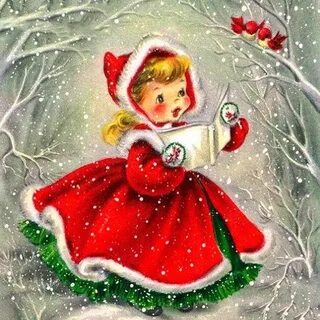 Новогодние картинки для девочек