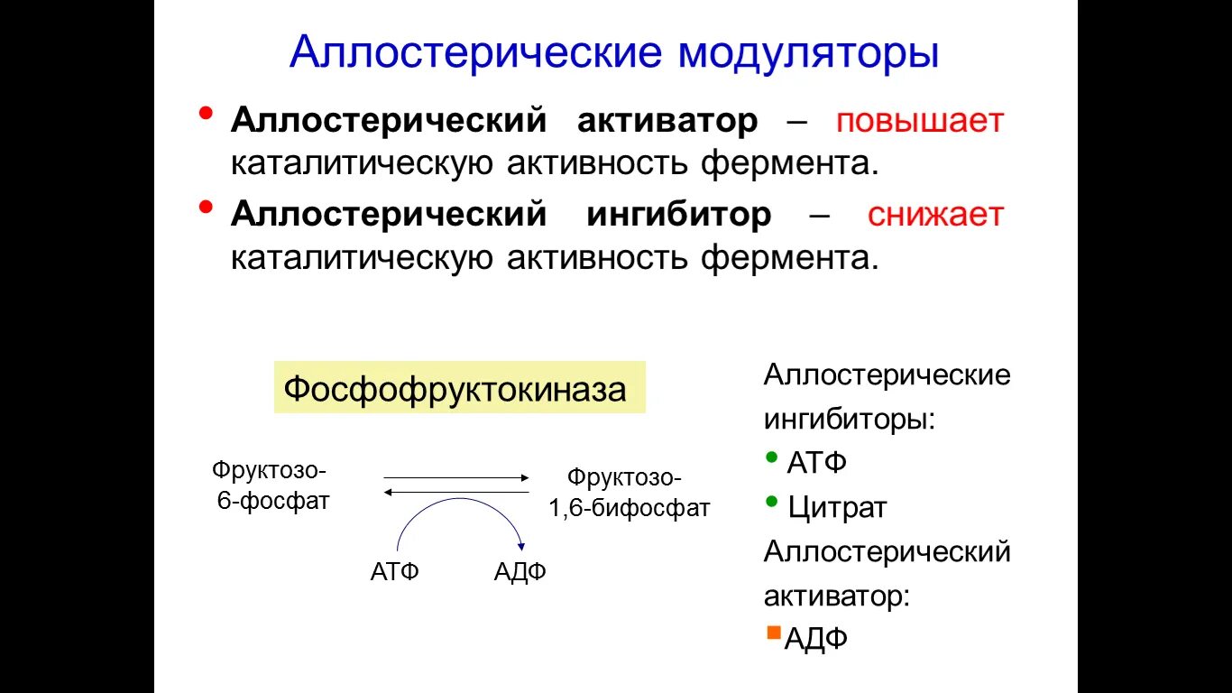 Аллостерические активаторы ферментов. Регуляция активности ферментов схемы. Аллостерические модуляторы биохимия. Аллостерический ингибитор пируваткиназы.