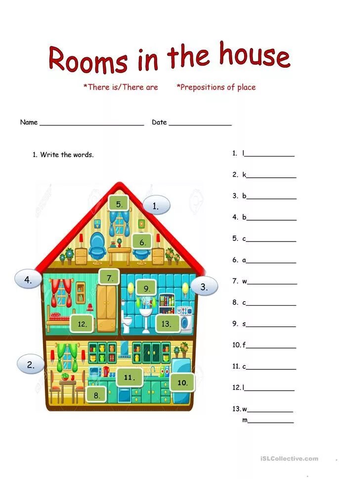 Rooms in the House. There is дом. There is there are дом. Vocabulary the House задания. My house is the street