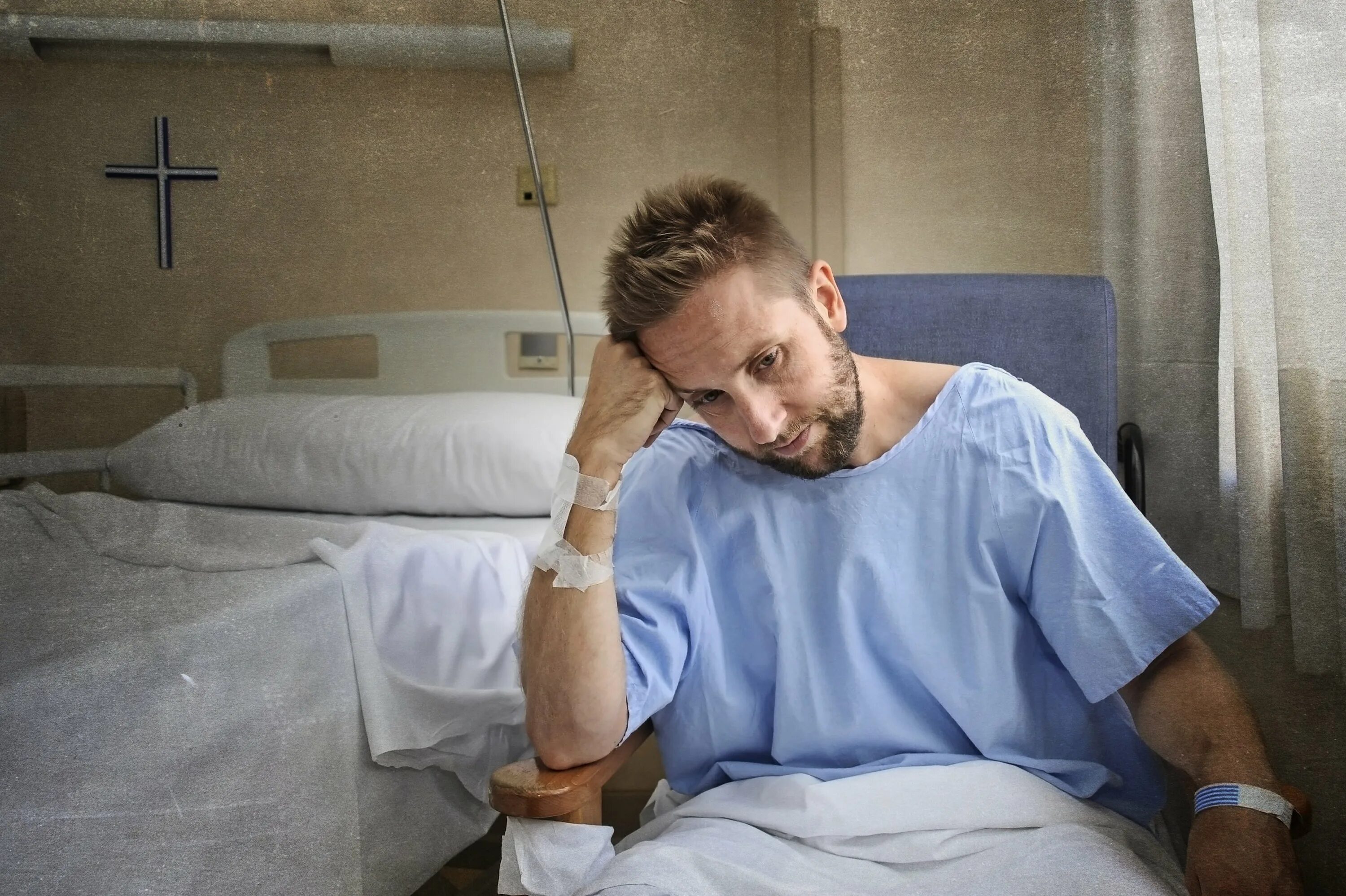 Injured man. Injured man