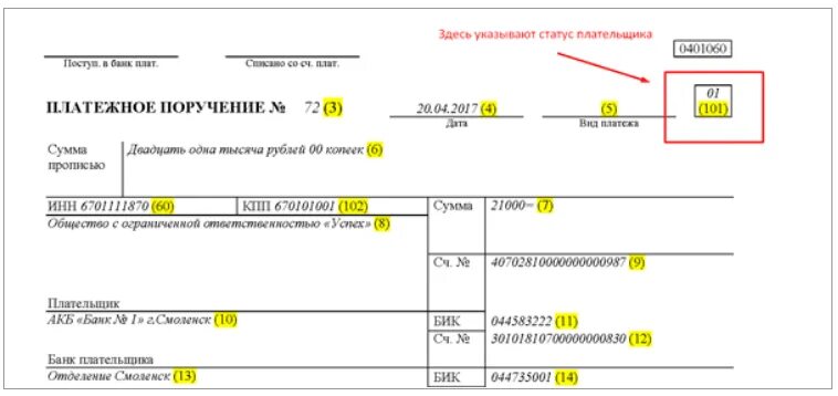 Поле 101 в платежном поручении. Статус плательщика 101 в платежке. Статус плательщика платежка 101. Платежное поручение статус плательщика поле 101.