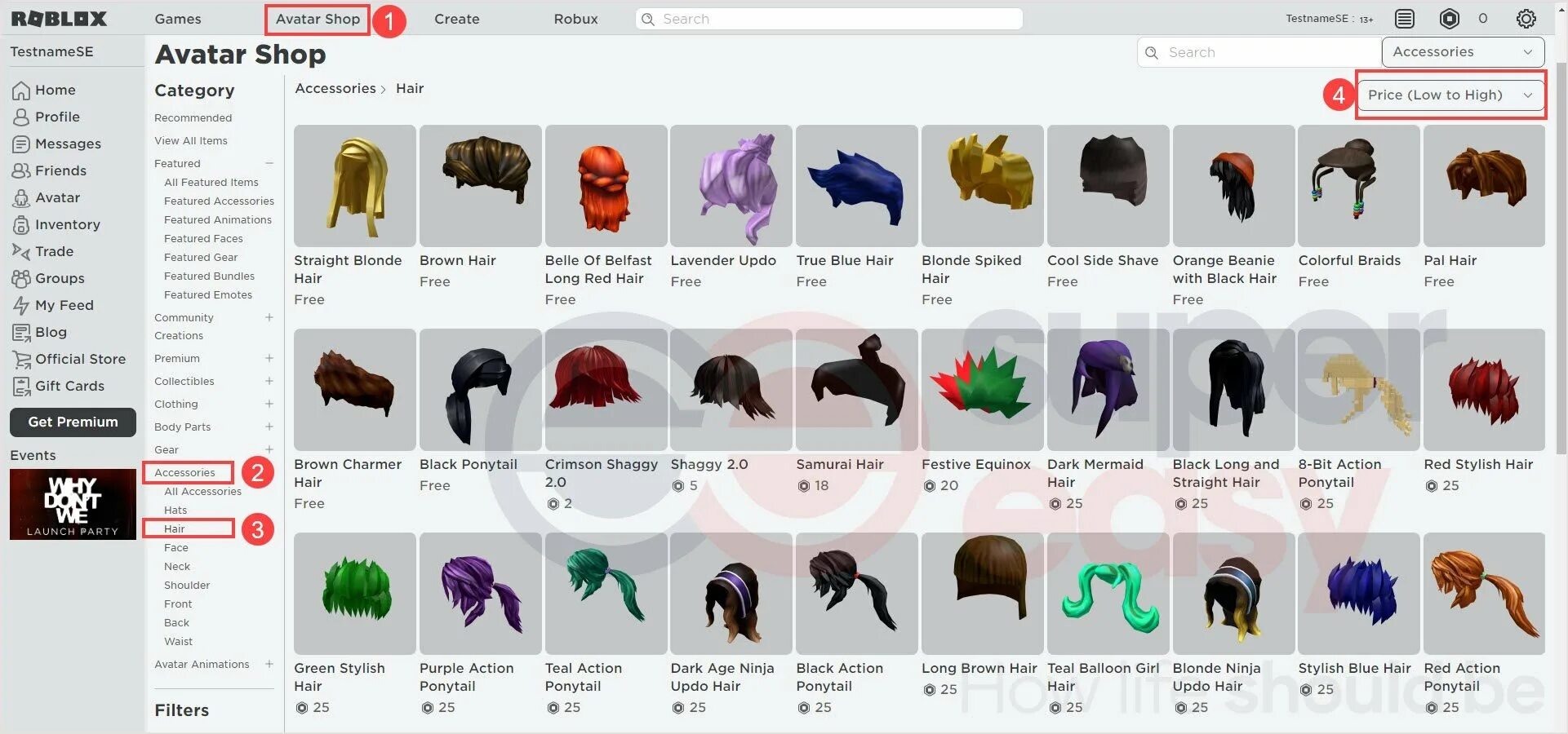 California Girl Platinum Hair - Roblox