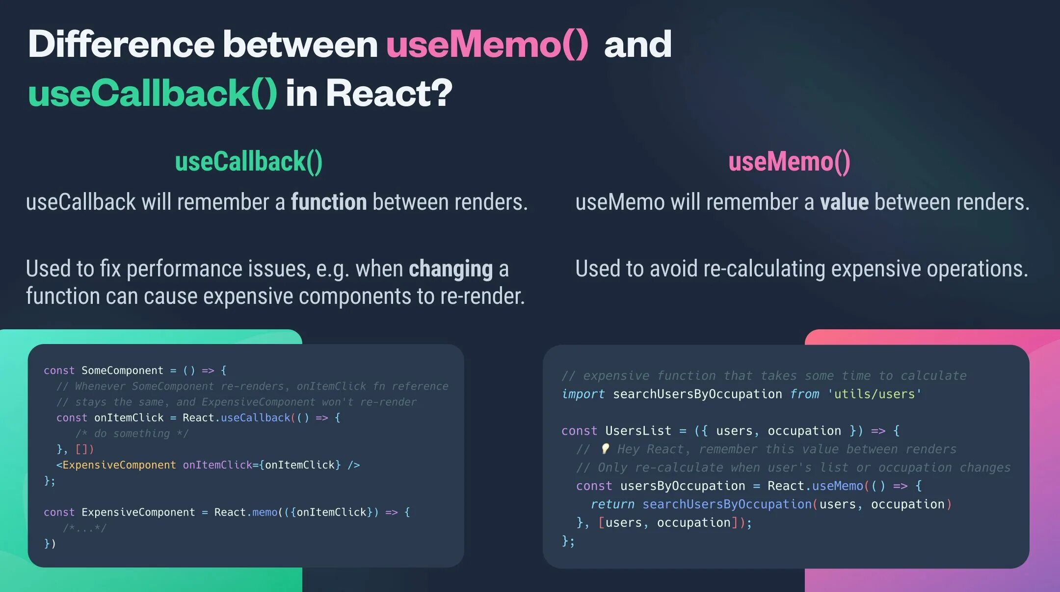 Usecallback react js. Usecallback react. usememo react. usememo react js.