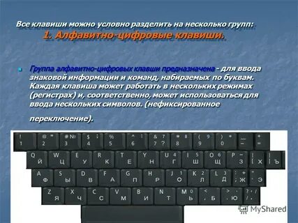 Цифровые клавиши